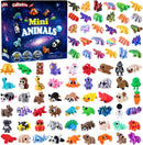 120-Piece Set of Mini 3D Printed Animal Figurines for Kids' Goodie Bags