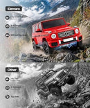 24V Red Mercedes Benz G-Class G500 SUV Ride-On for Big Kids