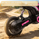 Pink 24V 350W Kids Electric Off-Road Bike with 15 MPH Speed and Twist Grip Throttle
