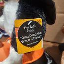 Set of 2 New Singing Animated Plush Puppy Dogs with Halloween Pumpkin Theme
