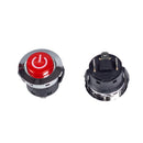 Crimson Circular Power Switch for Ride-On Vehicles