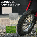 Children's 24V Electric Dirt Bike, 250W Motor, 9.9 MPH, 12-Inch Tires, Red