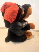 12" PLUSH DOG ON BIKER CHOPPER SINGING "BORN TO BE WILD"