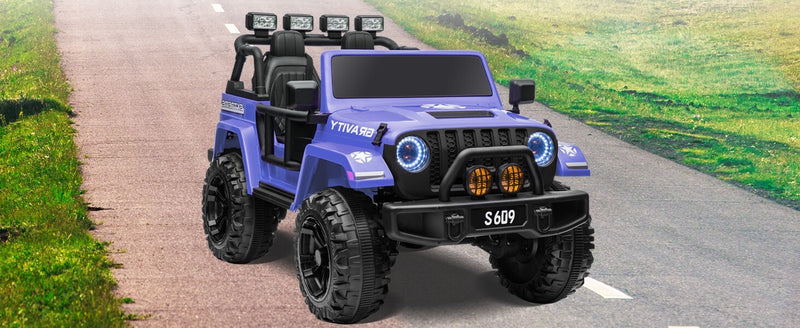 Kids Electric 12V Ride-On Jeep Truck with Remote Control and Powerful Battery