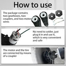 High Performance 24V RS555 35000RPM Steel Gears Motor Gearbox - Set of 2