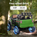 12V Electric Ride-On Truck for Kids with Quad 75W Motors, 3.1 mph, Bluetooth, and Remote Control