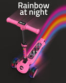 Elecorange T500 Kids Electric Scooter with Large Light-Up Wheels and Adjustable Settings