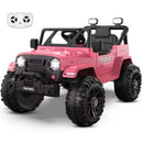 12V Electric Pink Ride-On Car for Toddlers with Parental Remote Control