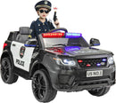 TOBBI Kids Police Car Ride-On with Remote Control for Parents