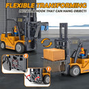 2.4GHz Remote-Controlled Forklift Truck with Trailer and Spray功能