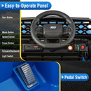 12V Children's Electric Truck with Parental Control, 3 Speed Settings, LED Lights, and Music Feature