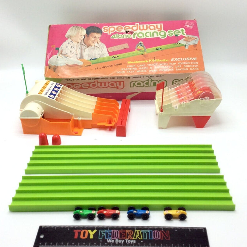 Exclusive Vintage Speedway 4-Lane Racing Set
