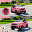 Garvee 12V Pink Land Rover Style Ride-On Car with Remote Control and Dual Motor