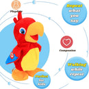 Interactive 8-Inch Plush Talking Parrot Toy for Kids