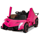12V Lamborghini 4WD Kids Electric Ride-on Sports Car with Power Adapter