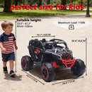 24V Black Electric UTV Ride-On Car for Kids with 400W Motor and Remote Control