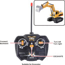 Dual Pack Remote-Controlled Construction Vehicle Toy Set with Friction-Driven Excavator