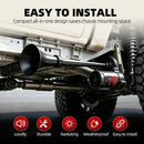 12V 150dB High-Volume Black Truck Air Horn with Button