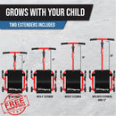 EzyRoller Classic Red Ride-On Toy with LED Wheels for Ages 3-12