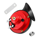 High-Intensity Waterproof Electric Snail Train Horn - 12V 5A Red