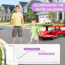 Rechargeable 2-in-1 12V Electric Wiggle Car and Swing Toy for Kids