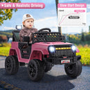 12V Children’s Electric Truck with Parental Control, Three Speed Settings, LED Lights, and Music Feature