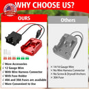 Milwaukee 18V Battery Adapter for Power Wheels | Set of 2 - 12V Ride-On Toy Batteries