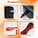 24V Charger for Ride-On Toys with Red Square Plug