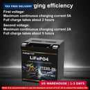 900A LiFePO4 Lithium Motorcycle Battery - 12V 12AH for ATV, UTV, Jet Ski
