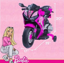 Barbie 6V Electric Motorcycle for Kids Ages 3 and Up - Mattel