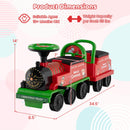 Battery-Operated 6V Ride-On Train Toy with Storage Under the Seat and Carriage