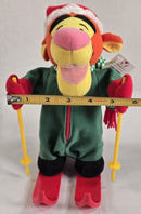 Disney Store Interactive Skiing Tigger Holiday Plush Toy with Sound Feature