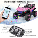 12V Dual-Seater Electric UTV Ride-On for Kids with Suspension, Lights, and Music