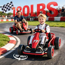 IWDOORIDE Red Electric Drift Kart for Kids with Dual Motors, 24V