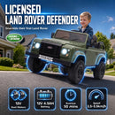 12V Green Land Rover Defender Electric Vehicle for Children Aged 3 and Up