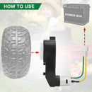12V High-Speed Electric Motor Gearbox for Children's Ride-On Toys, 550 RPM Enhancement