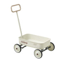PULA-Wild 2-in-1 White Push Walker Wagon for Kids Aged 2.5-8 Years, Supports 33 lbs