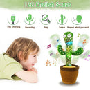 Interactive Dancing Cactus Plush with 120 Songs and Voice Repeat Function