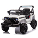 12V Remote-Controlled Electric Jeep Truck Toy for Kids in White