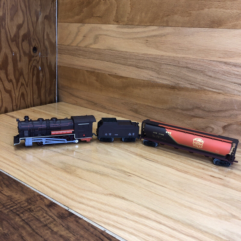 Deluxe Classic Toy Steam Engine Train with Coal Car and Maple Syrup Freight Car