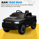 12V Kids Electric Ride-On Truck with Remote Control, Bluetooth, and LED Wheels - Black