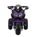 3-Wheel Battery-Powered Kids Ride-On Motorcycle with Lights