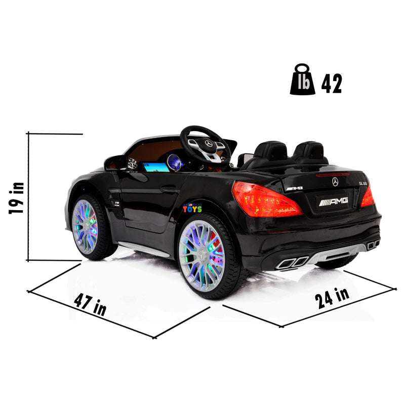 Kids Ride-On Remote Control Car with MP4 Screen LED Wheels Licensed Mercedes-Benz Various Colors