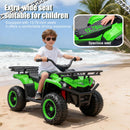 24V Electric Off-Road ATV for Kids with Bluetooth, LED Lights, and 160W Power - Blue