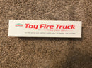SERVCO Electric Fire Truck with Dual Sound Siren and Illuminated Lights