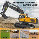 11-Channel RC Excavator Toy for Boys Aged 6-11