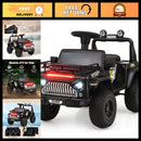 6V Kids Truck Ride-On Car for Toddlers with Music, LED Lights & Storage