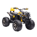 12V Children's Electric ATV Quad with Realistic Headlights and Wide Tires