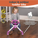 YBIKE Pewi Elite Purple Ride-On Bike for Walking