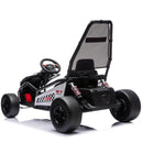 Kids Electric Drift Go Kart Toy Car 24V 400W 5-7.5 MPH with Music - Black